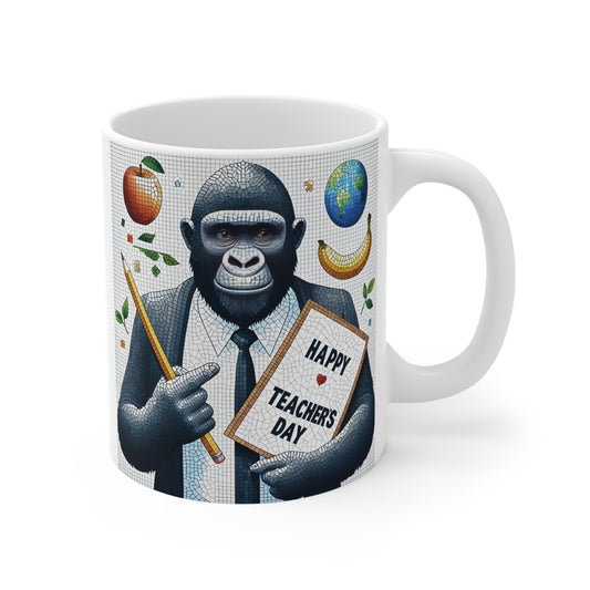 A unique gift for educators with a sense of humor for our 11oz funny gorilla teacher mug. Sure to bring a smile to any classroom or office setting! BUY NOW!