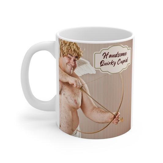 Spread laughter and love with our Handsome Quirky Cupid 11oz mug! Perfect for Valentine’s Day, anniversaries, or as a funny gift for him or her. BUY NOW!