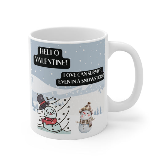 A romantic and heartwarming Valentine 11oz Mug that combines the themes of love and winter, making it a perfect Valentine's Day gift. BUY NOW!