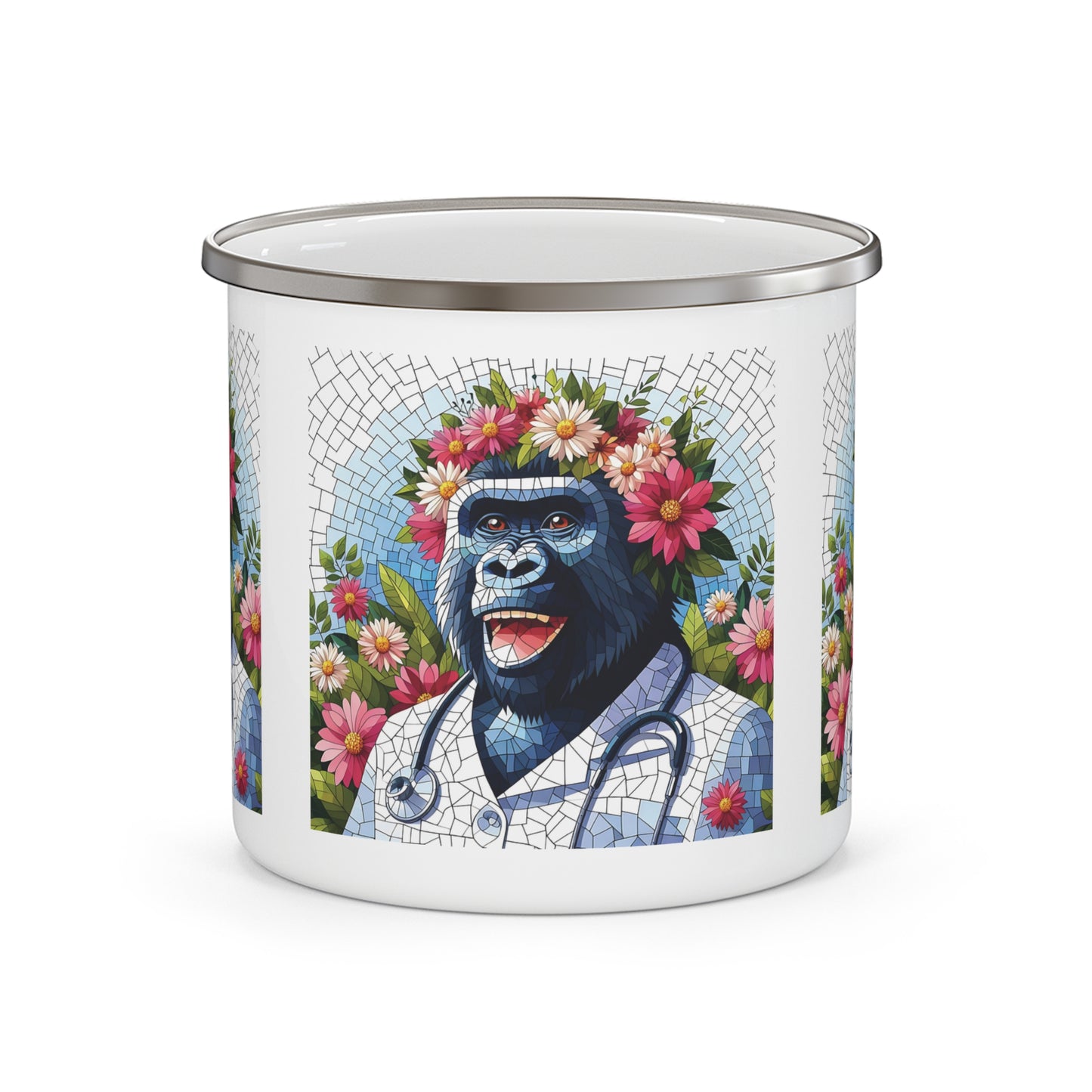 12oz Enamel Camping Mug