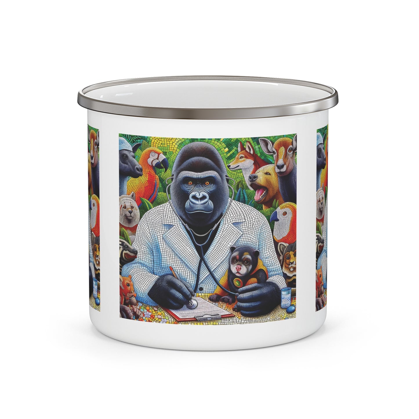 12oz Enamel Camping Mug