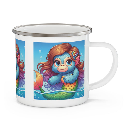 Dive into a whimsical world with our Enchanting Gorilla Mermaid Enamel Camping Mug! This mug is perfect for your camping adventures or daily coffee routine. Ideal for both indoor and outdoor use. A delightful gift for kids, mermaid enthusiasts. Perfect for camping, picnics, and everyday use. BUY NOW! (SK Superb)