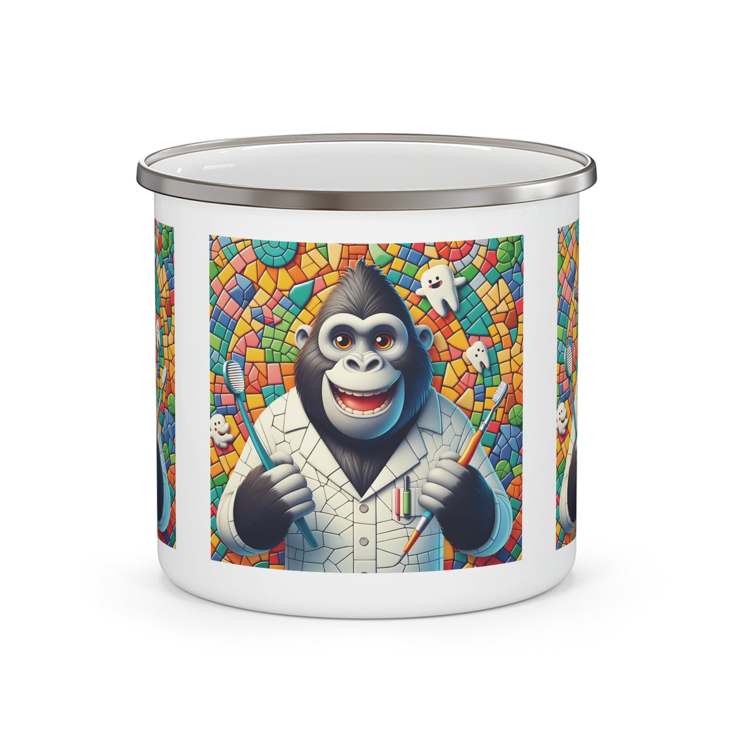 12oz Enamel Camping Mug
