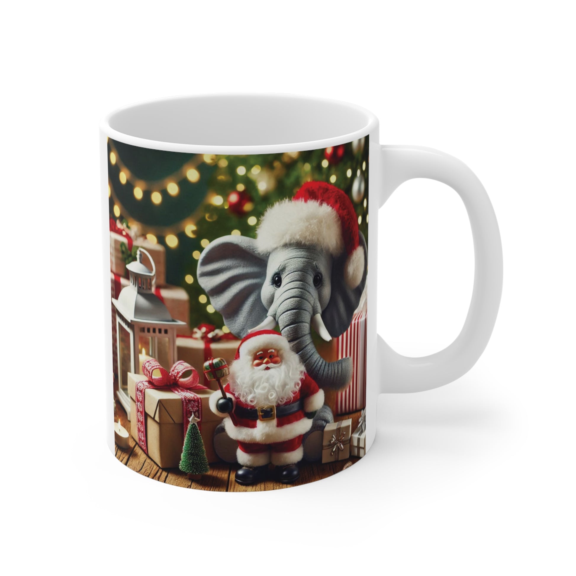 white elephant christmas 11oz mug