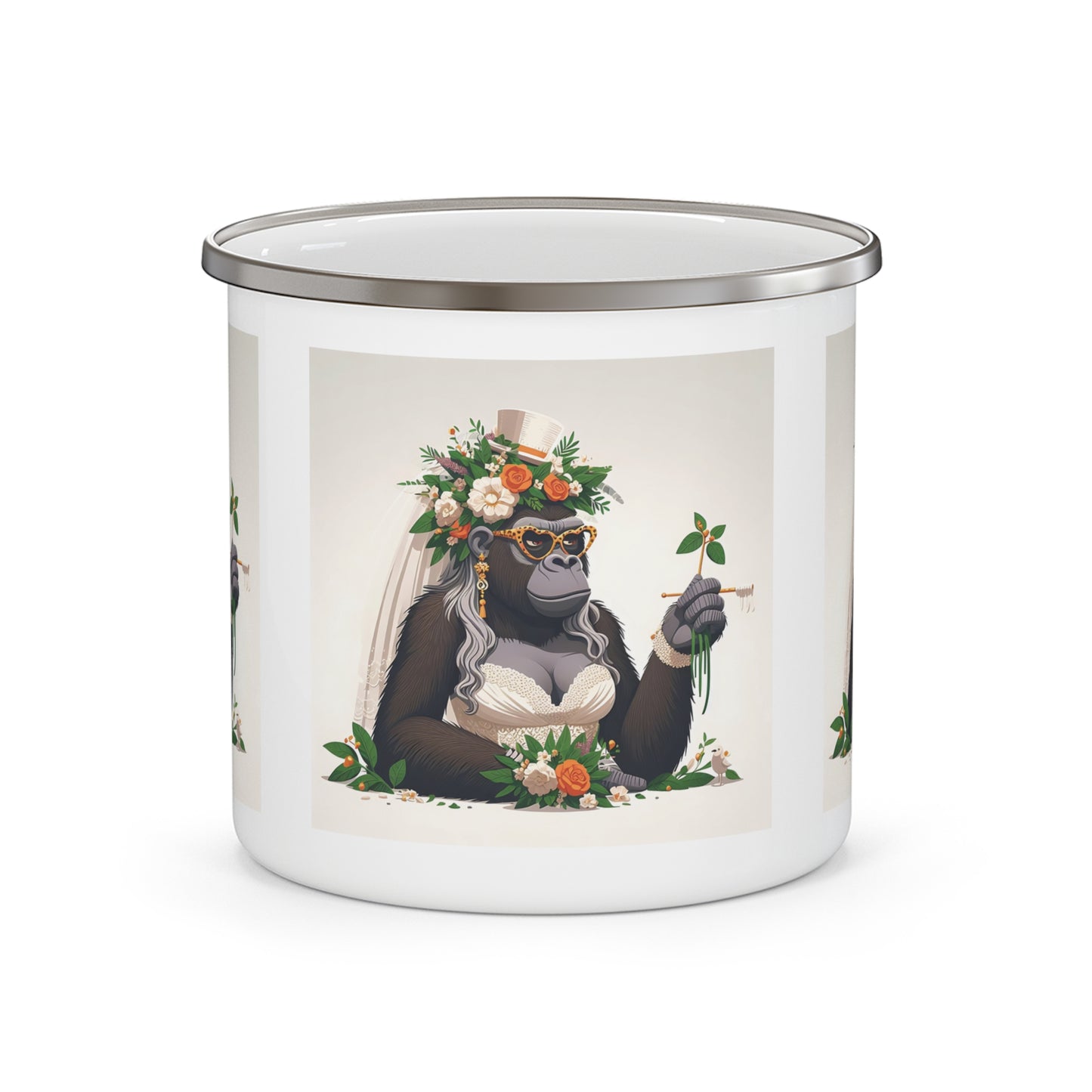 12oz Enamel Camping Mug