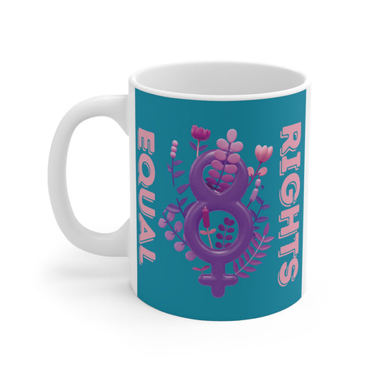 Empower with our "Equal Rights Feminist 11oz Mug," for feminists, activists, and gender equality supporters. BUY NOW!