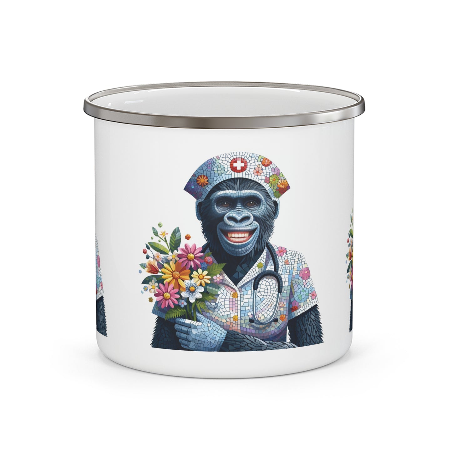 12oz Enamel Camping Mug