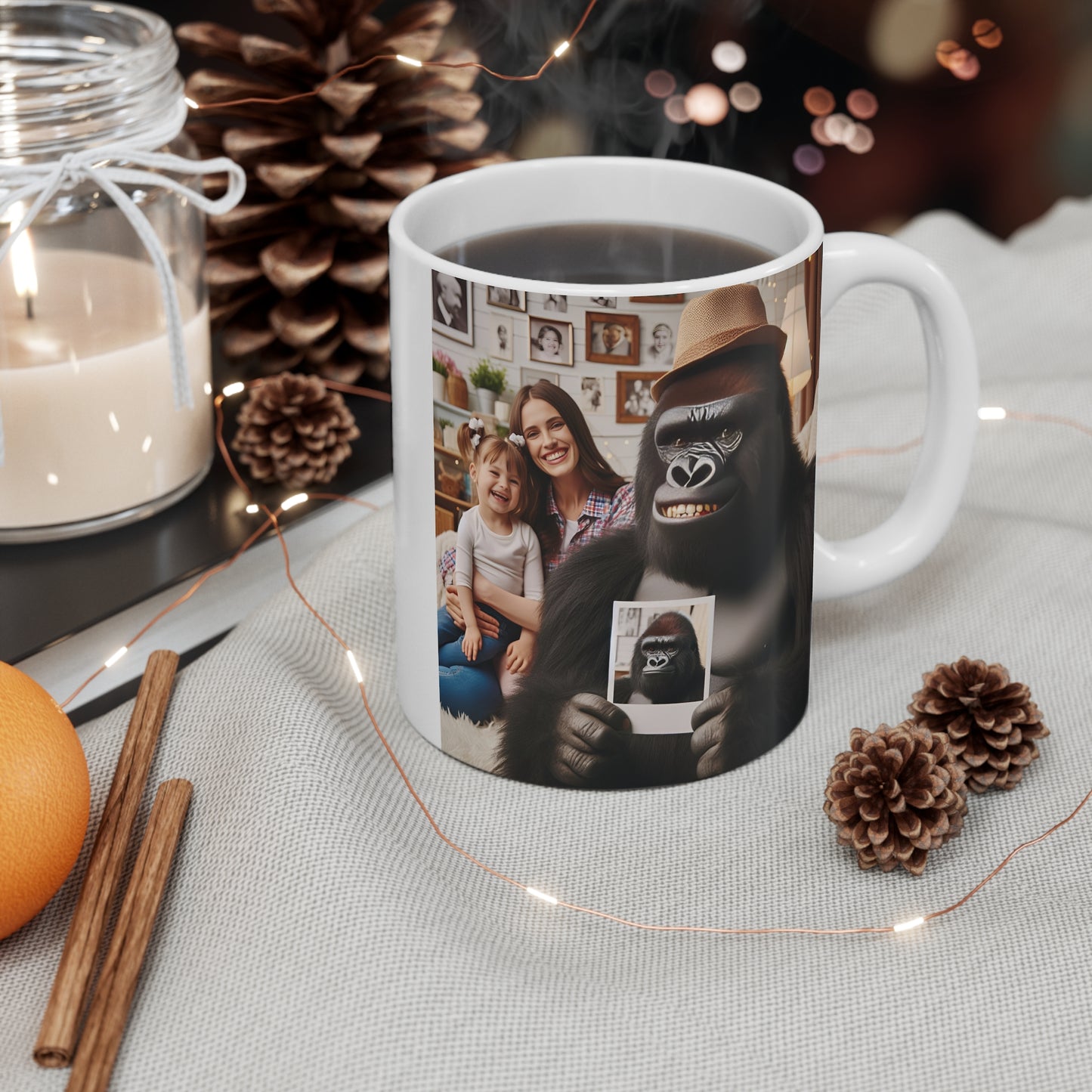 Charming Gorilla Family Moments 11oz Mug