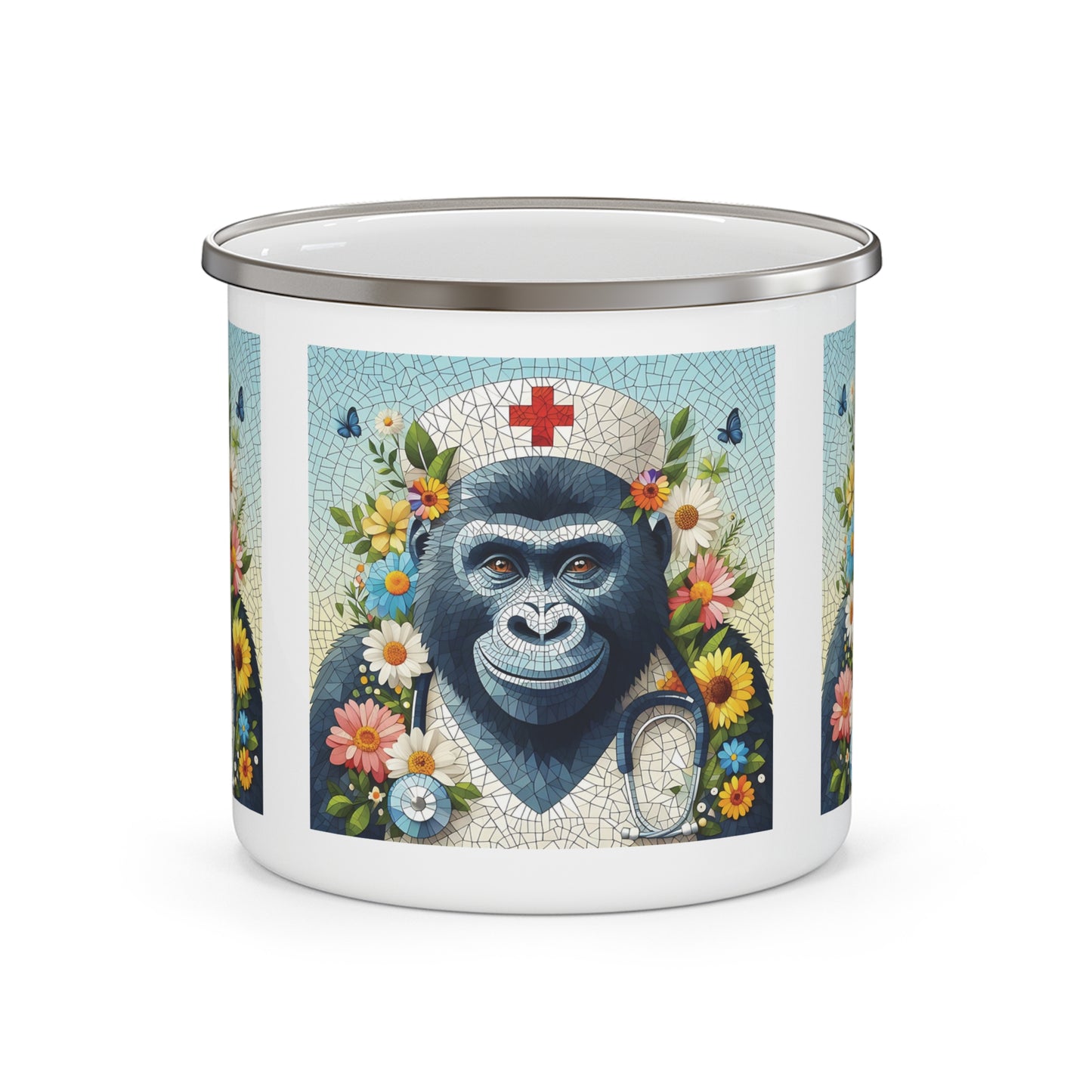 12oz Enamel Camping Mug