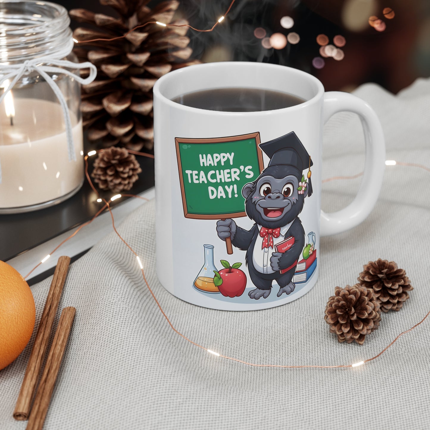 Animal-Themed Gorilla Teacher 11oz Mug