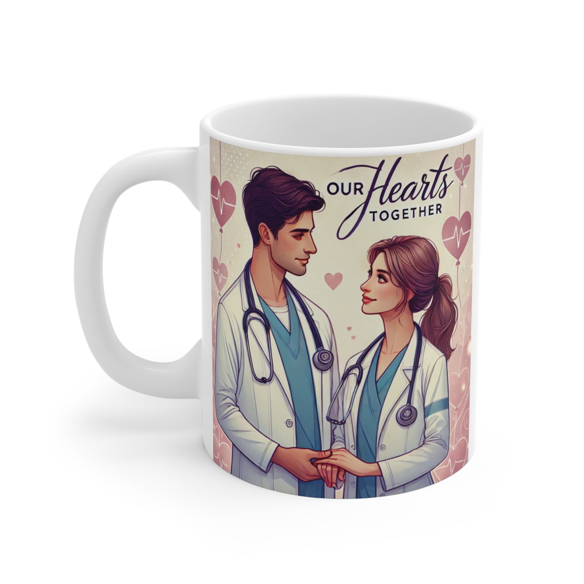 Celebrate love in the medical field with our 11oz Mug. Ideal Valentine’s Day gift, anniversary present, or token of appreciation for healthcare couples. 