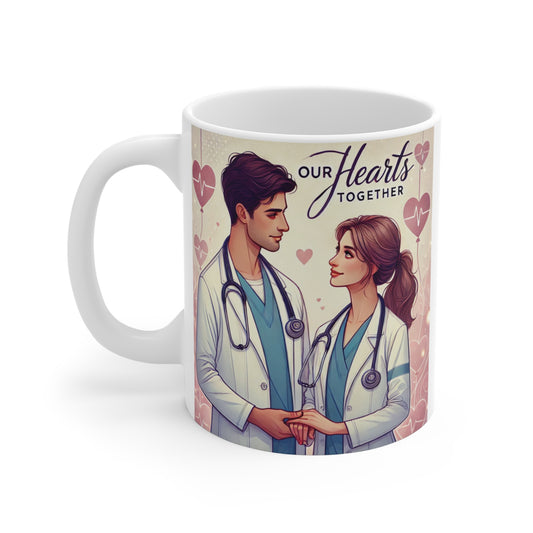 Celebrate love in the medical field with our 11oz Mug. Ideal Valentine’s Day gift, anniversary present, or token of appreciation for healthcare couples. 