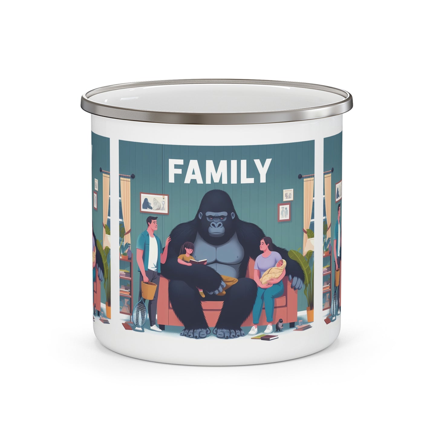12oz Enamel Camping Mug