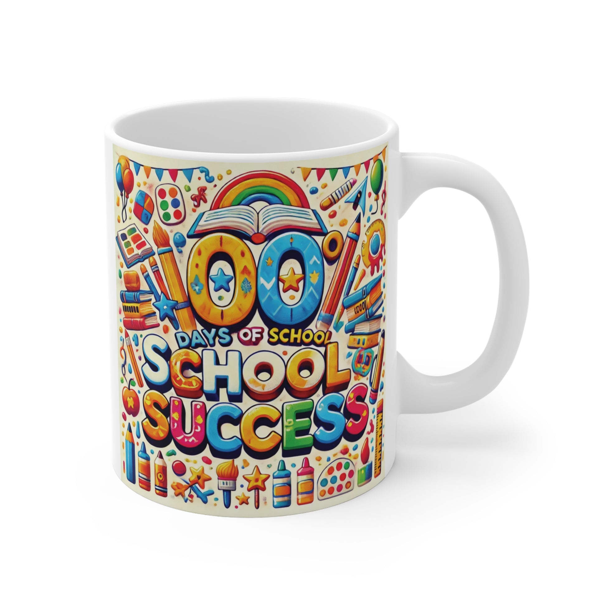 100 Days of School Success & Teacher Victory Mug