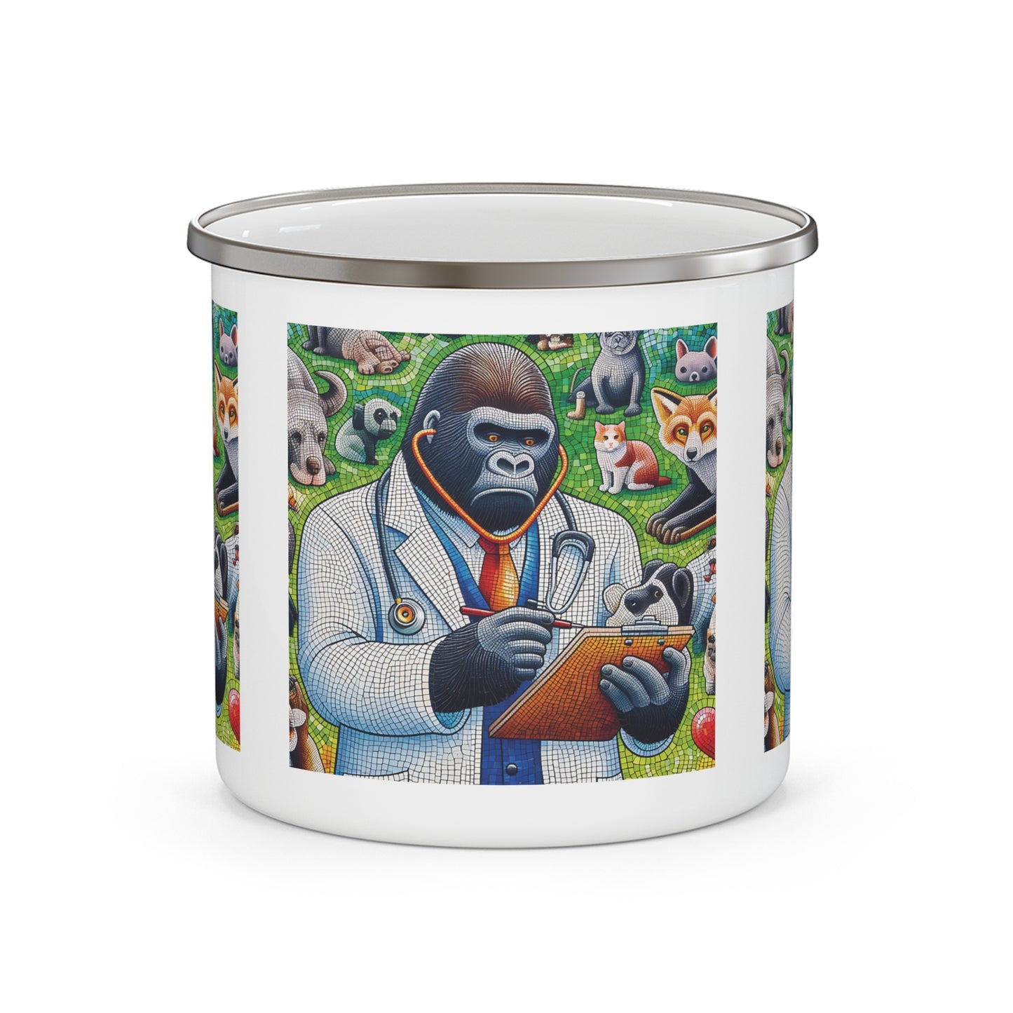 12oz Enamel Camping Mug