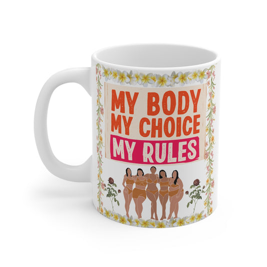 Embrace your power and individuality with our Feminist Self-Love & Body Confidence 11oz Mug. Ideal gift for body acceptance supporters. BUY NOW!