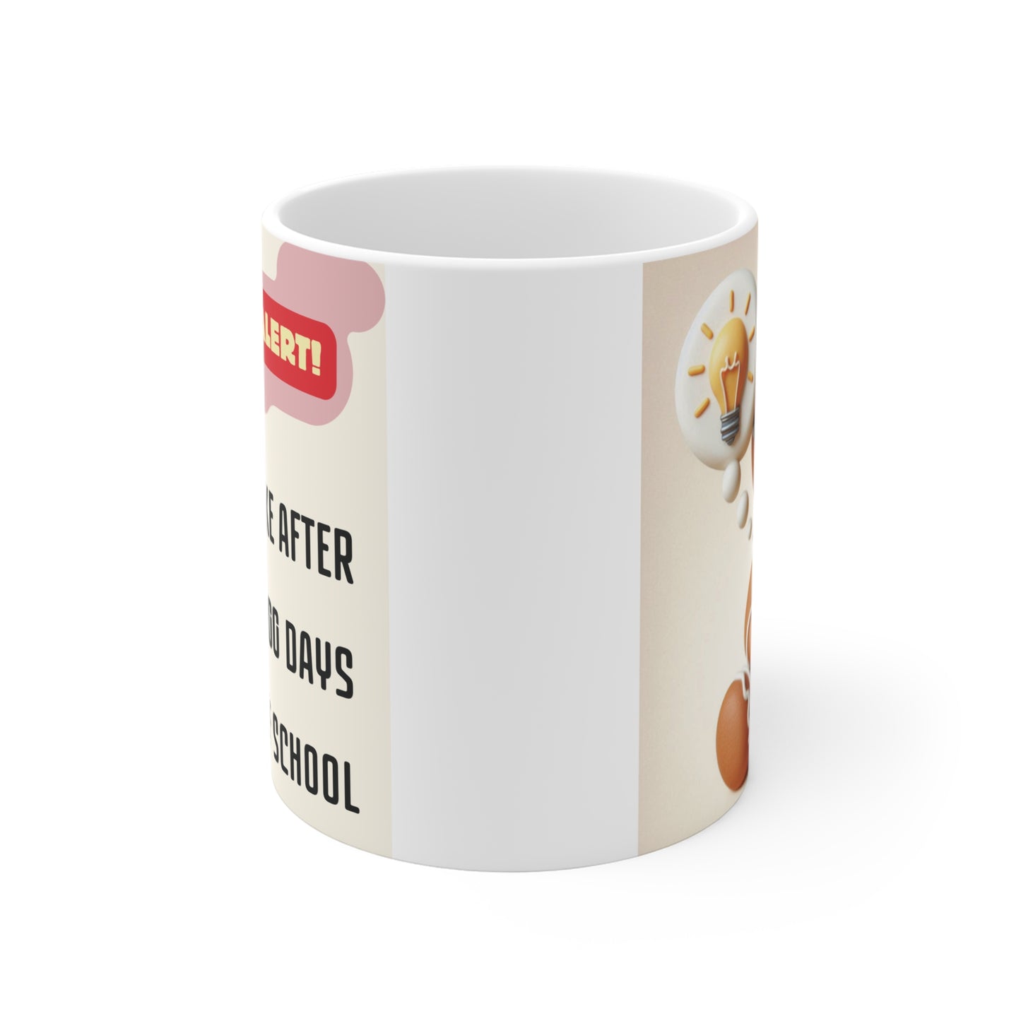 Fun 11oz Mug Gift 100 Days of School Smart Gingerbread Design