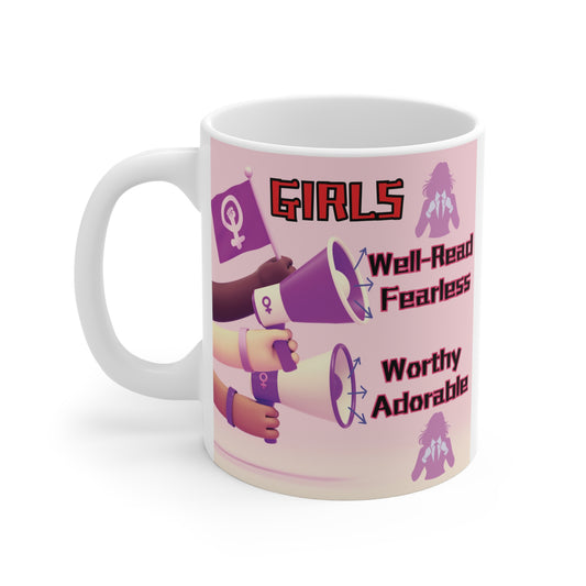 Our women's empowerment 11oz feminist mug, gift for feminists, students, teachers, and strong women. A must-have equality mug for those who stand for change!