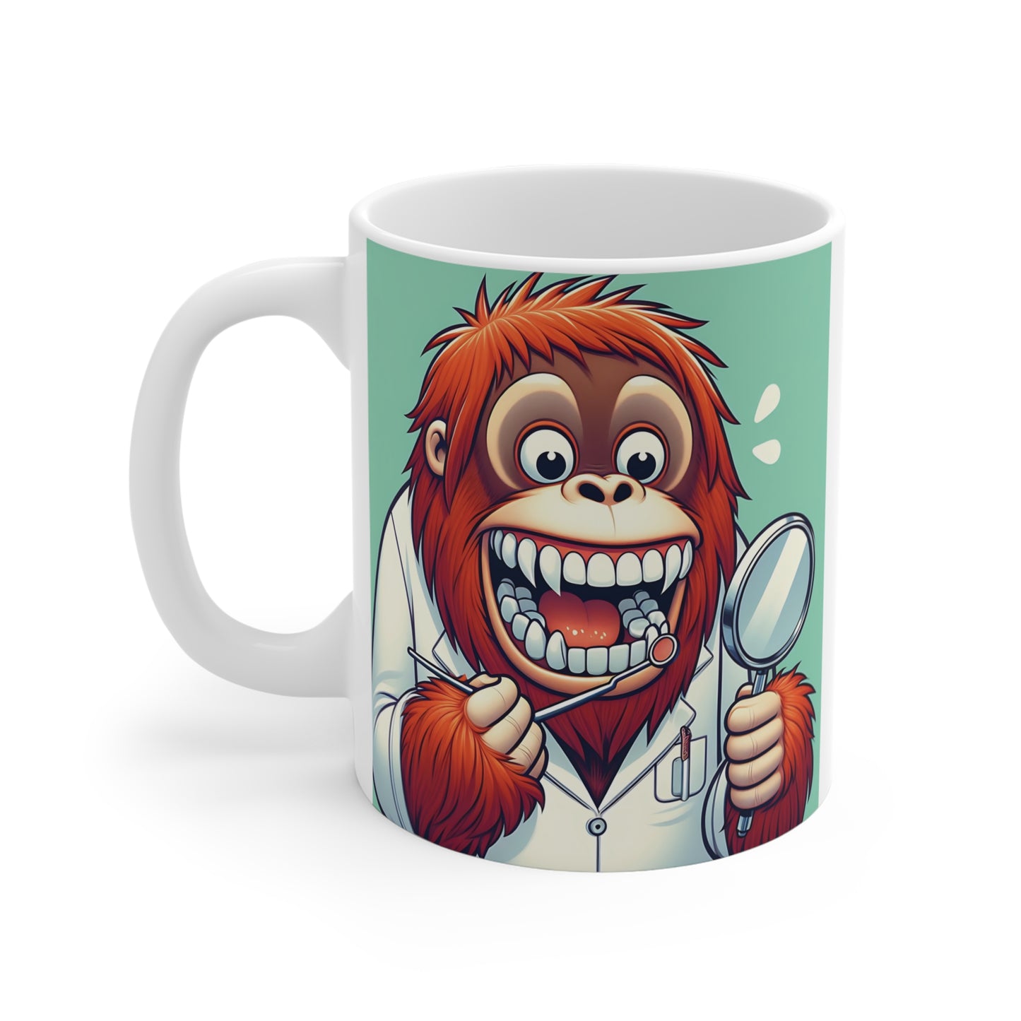 Funny Orangutan Dentist 11oz Mug – For Dental Professionals