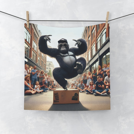 Our fun "Hip-Hop Gorilla Breakdancing Face Towel" is not only visually appealing but also practical for everyday use. Ideal for daily use at home, the gym, or on the go. Perfect gift for hip-hop enthusiasts and street culture fans. BUY NOW! (SK Superb) 