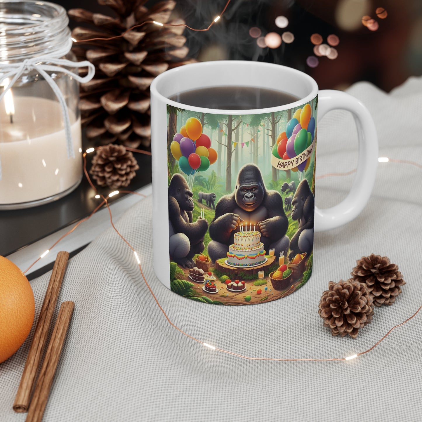 Fun Time Gorilla Birthday 11oz Mug