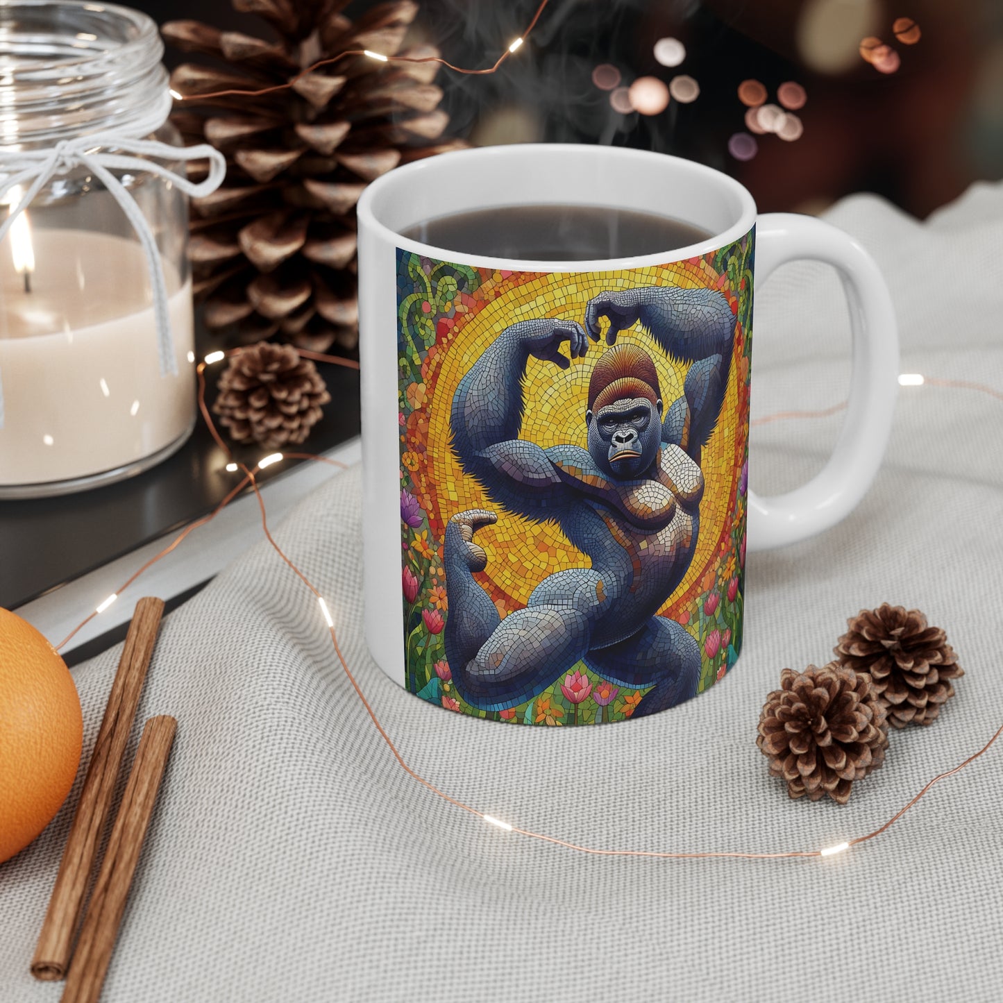 Elegant Ballet Gorilla 11oz Mug - for Ballet Lovers