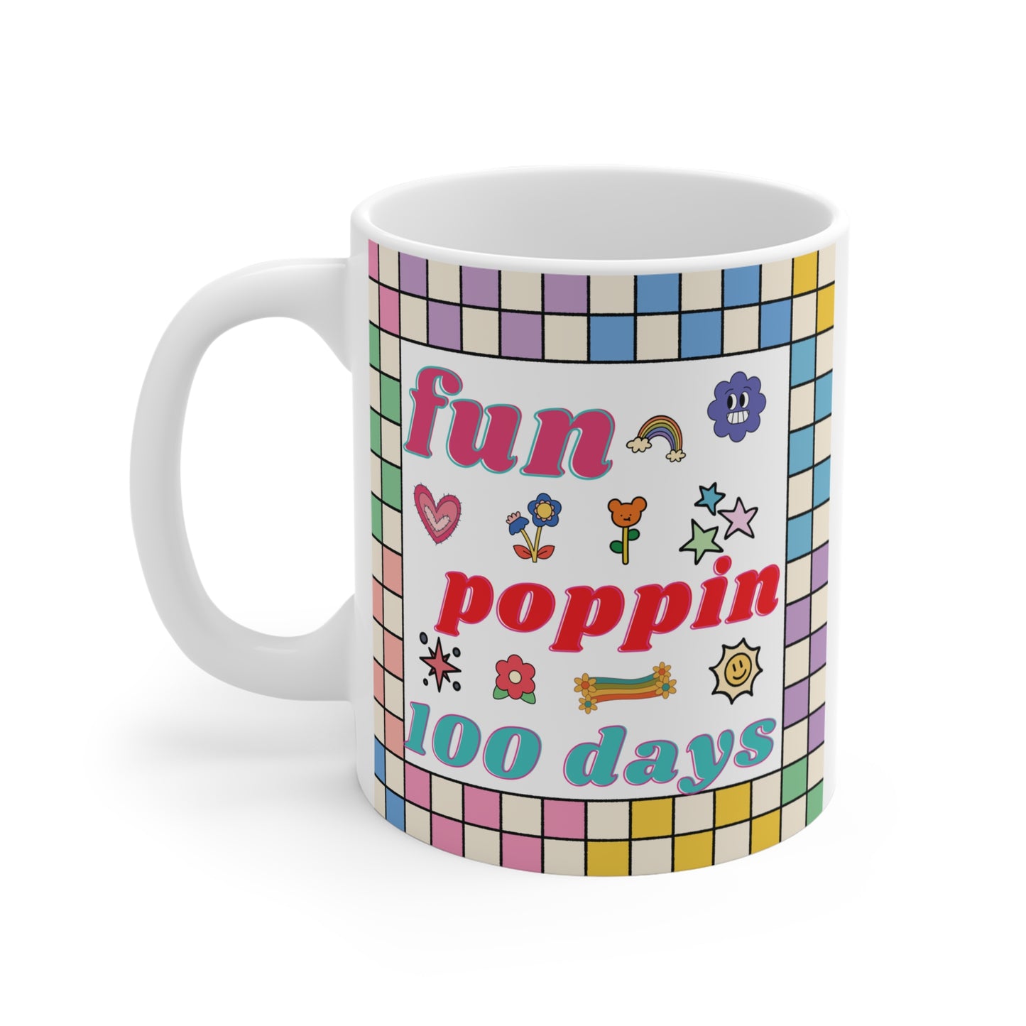 Fun & Poppin 100 Days 11oz School Mug - Milestone Gift Mug