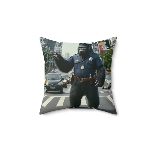 Honor the dedication and service of the police force with the Auxiliary Police Officer Gorilla Pillow. A pillow design of gorilla proudly dressed as an auxiliary police officer, embodying strength, duty, commitment, respect of our police officers to your home and office decor. BUY NOW! (SK Superb)