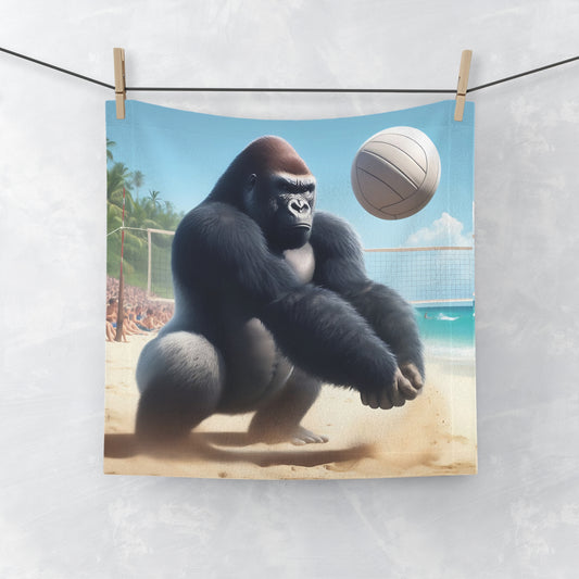 Celebrate your love for sports and beach activities with our "Gorilla Beach Volleyball Face Towel". Ideal for beach outings, sports events, gym sessions, and daily use. Perfect Gift for friends and family who enjoy sports, wildlife, and unique designs. BUY NOW! (SK Superb)