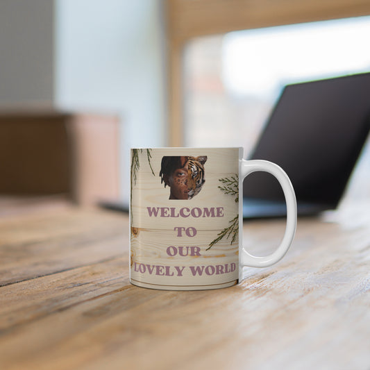 Sip in style with this unique 11oz ceramic mug featuring a half-human, half-tiger design. Microwave & dishwasher safe—perfect for wildlife & coffee lovers!
