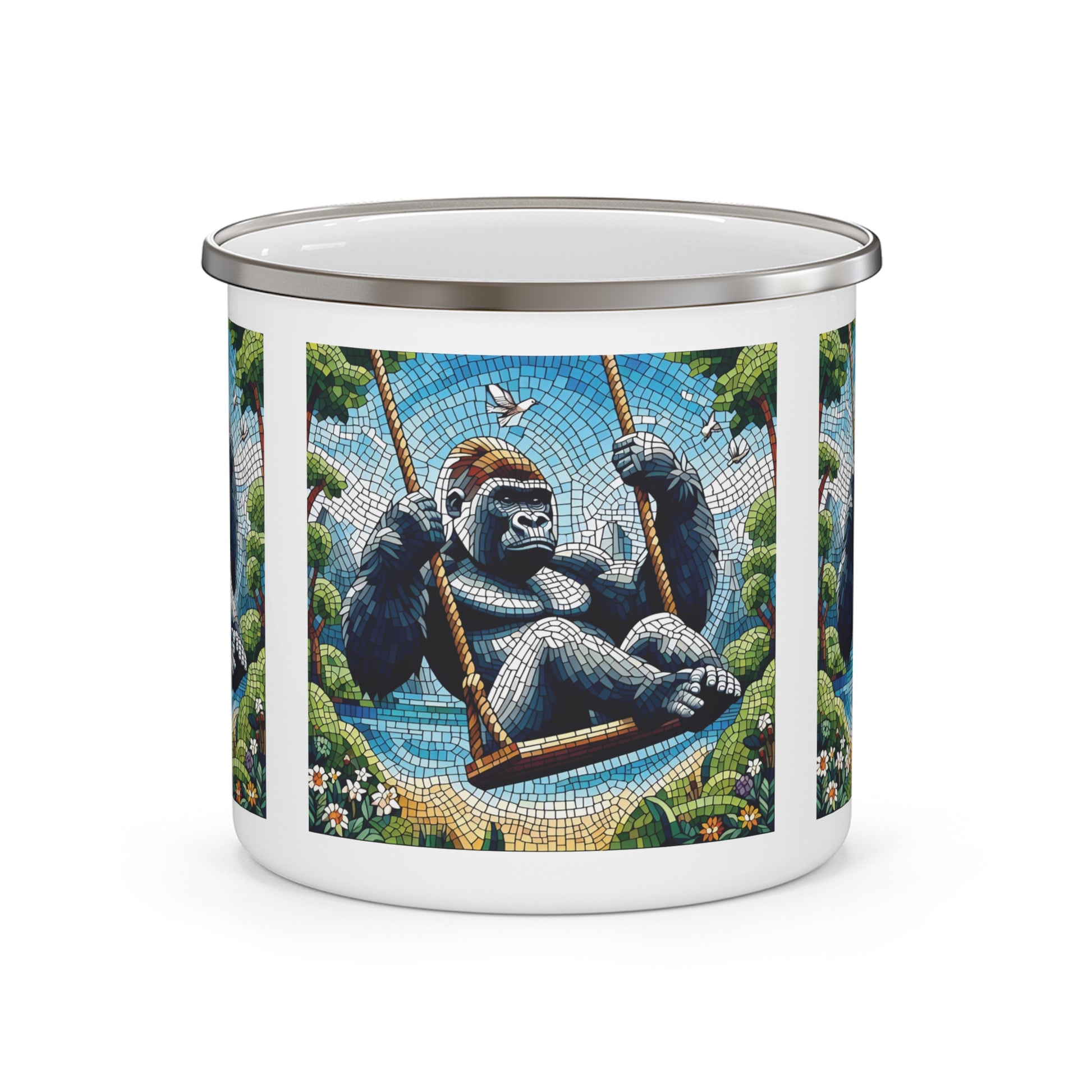 12oz Enamel Camping Mug