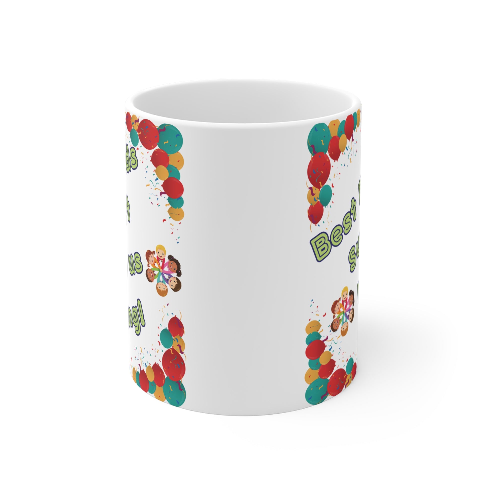 best friends support 100 days of school 11oz mug