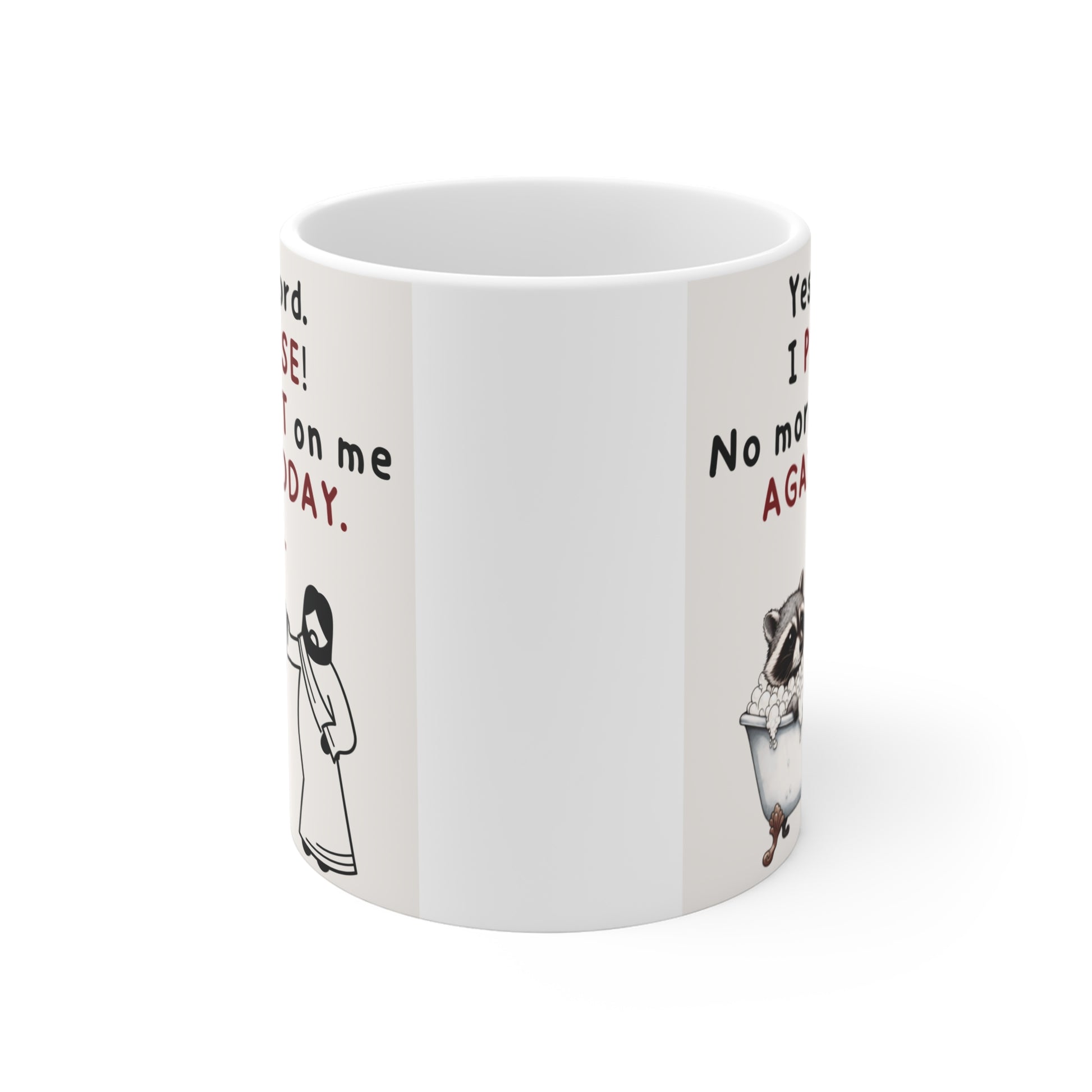 Animal Mug Design Raccoon for Kids, Him, Her 