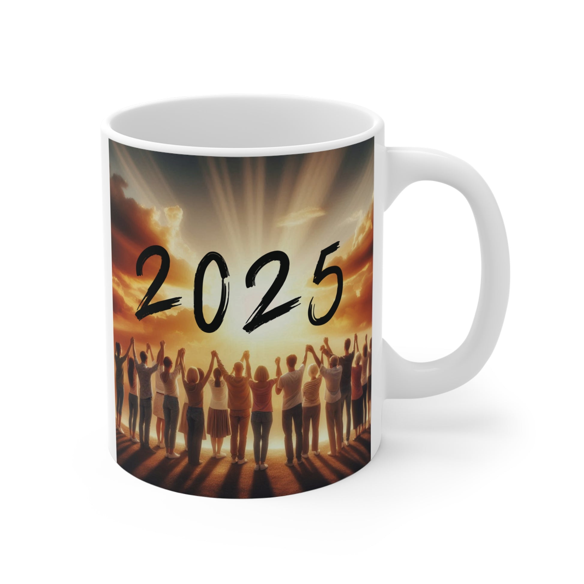 Shine Bright Future 2025 11oz Mug - Gift New Year Motivation