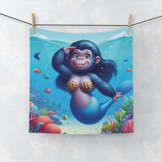 Dive into a world of enchantment with our "Smiling Mermaid Monkey" Face Towel. Add whimsy to your bathroom, gym bag, or beach trip, this face towel is a must-have for animal lovers and mermaid enthusiasts. It's an excellent gift for birthdays, holidays, or any special occasion. BUY NOW! (SK Superb)