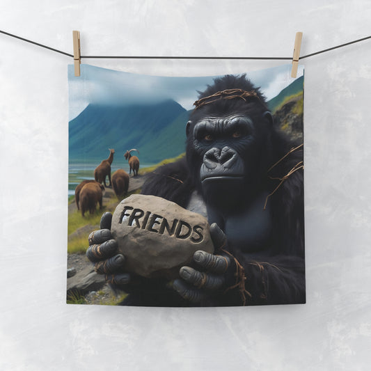 Celebrate friendship and nature with our "Friendship Gorilla Face Towel." Whether you're at home, at the gym, travel, or on an outdoor adventure, this towel is the perfect companion to remind you of the beauty of friendship and the great outdoors. Gift for nature/animal lovers, and friends. BUY NOW! (SK Superb)