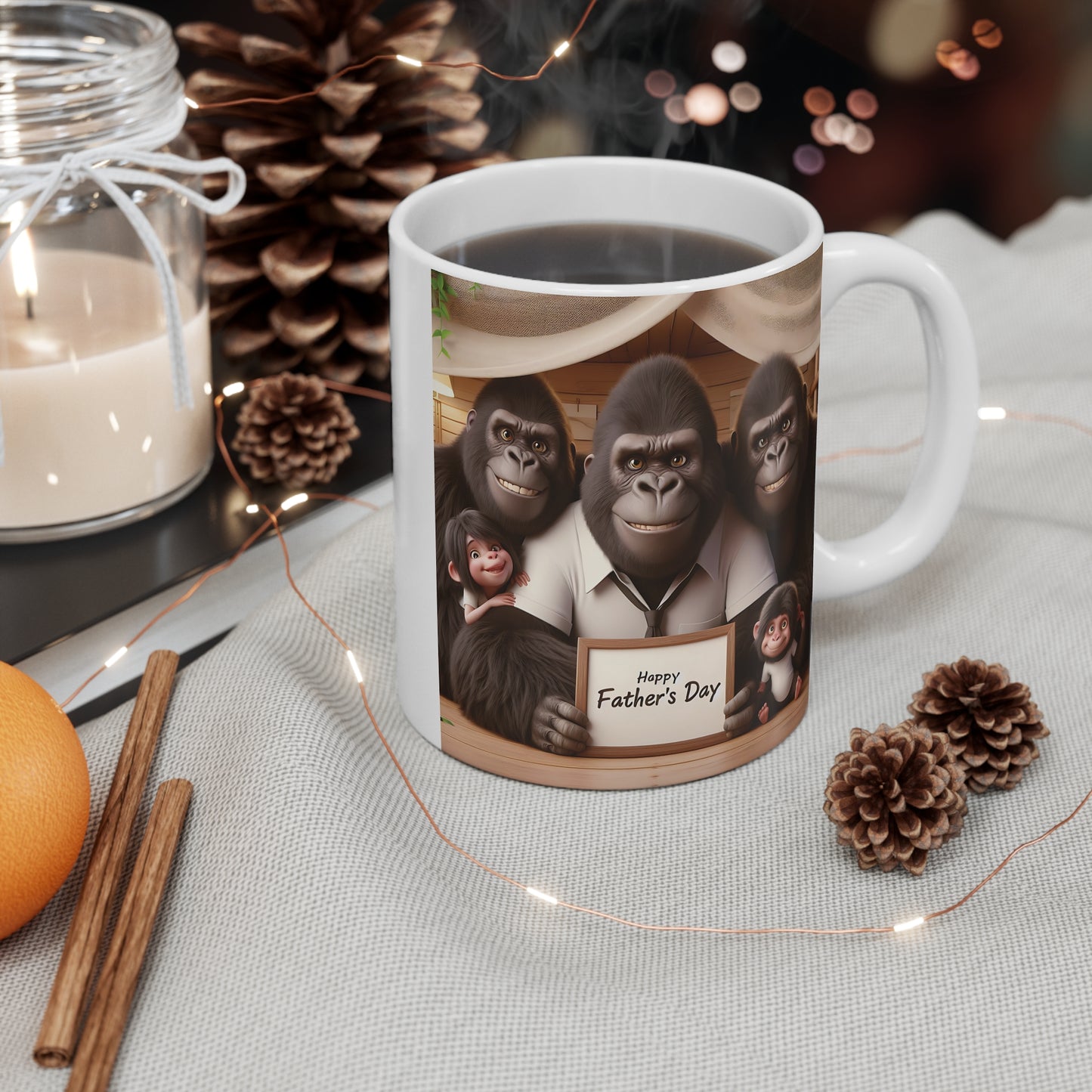 11oz Father's Day Gorilla Family Mug