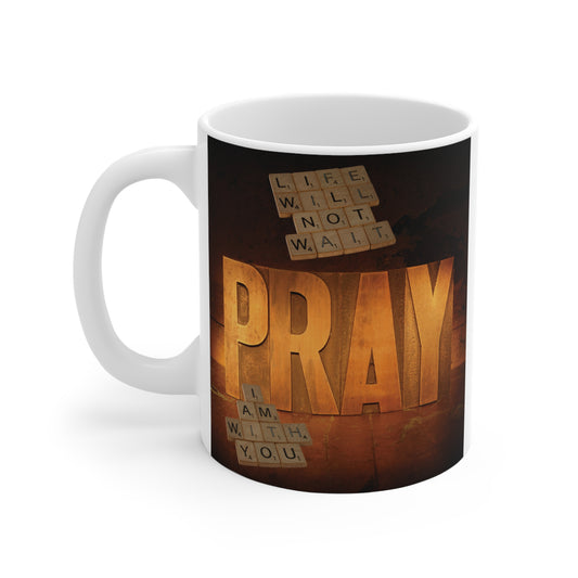 Prayer Inspirational Coffee Mug for Christian Gift with God Message