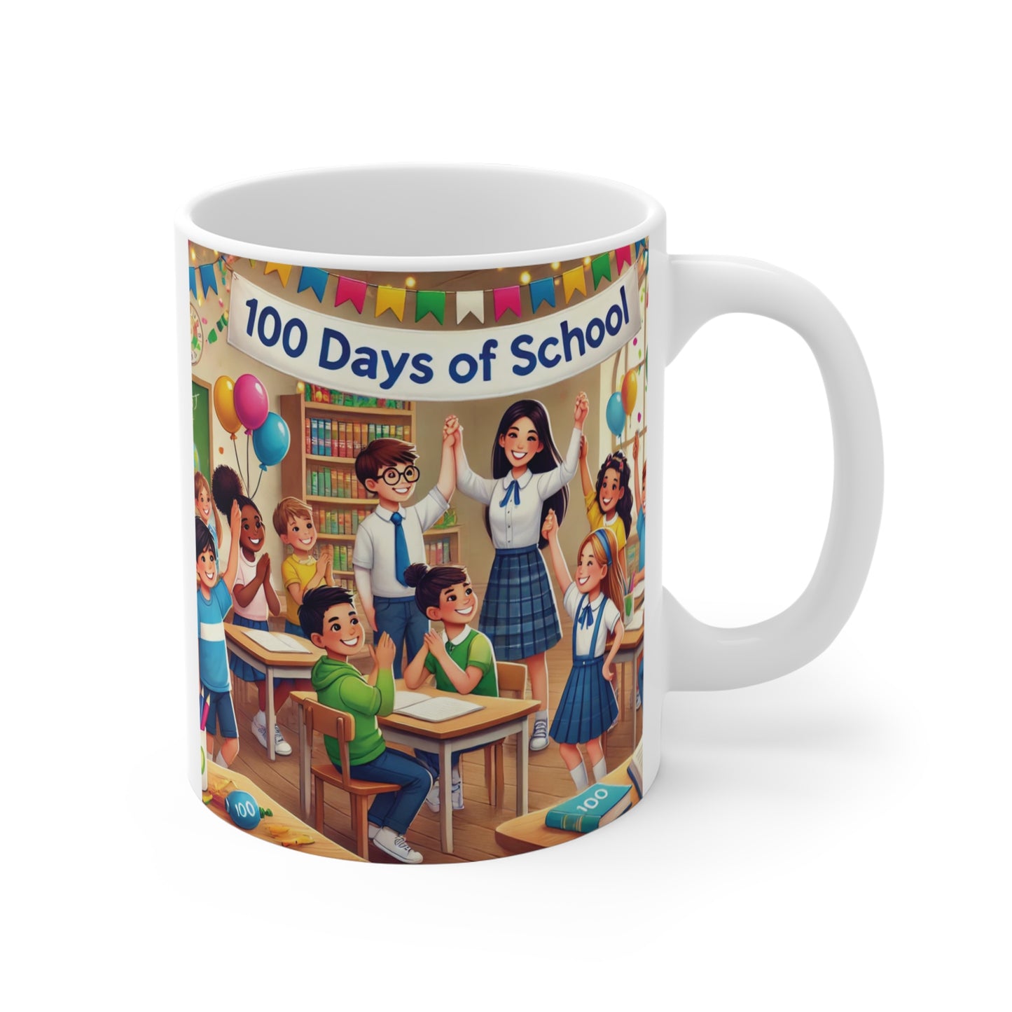 100 Days of School Celebration 11oz Mug - Century of Memories