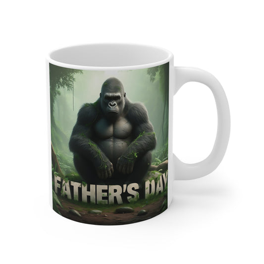 Our 11oz Gorilla Mug, a perfect gift for dads who embody strength, love and resilience. This mug honors the wild spirit of fatherhood. BUY NOW!