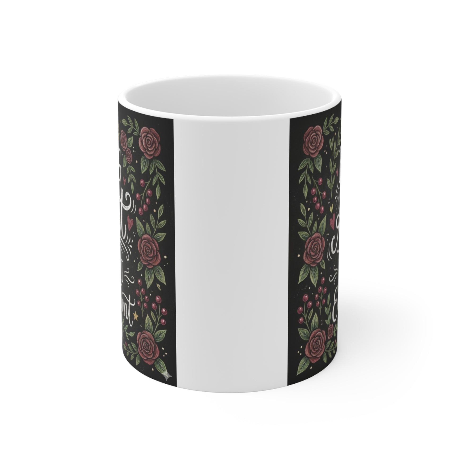 Cute aunt coffee mug with colorful floral pattern and loving message, perfect birthday or Christmas gift for auntie