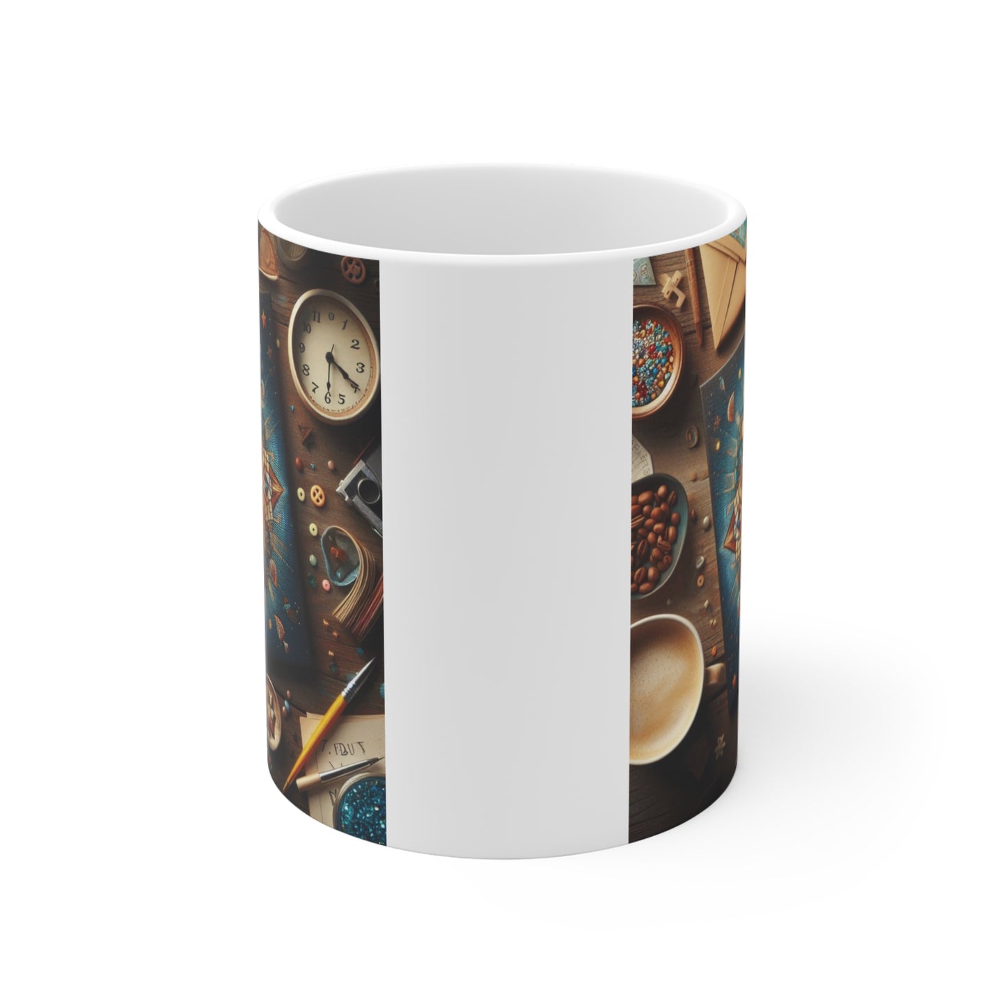 Decorative dad mug with intricate artwork and warm tones, sentimental gift for dads and father figures