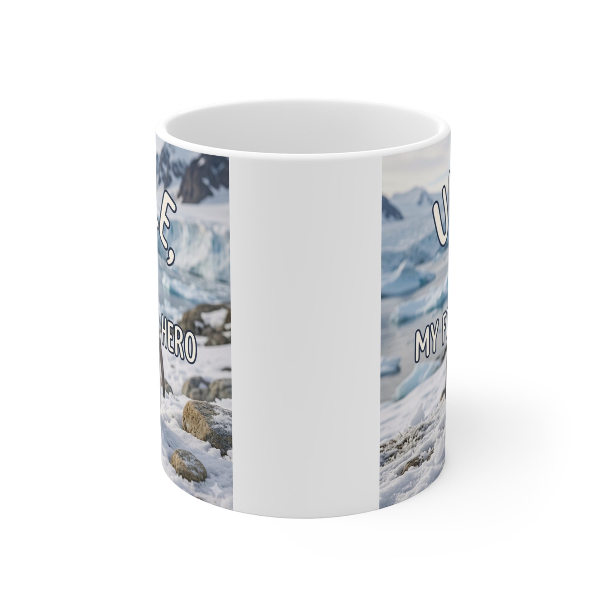 Adorable penguin themed uncle coffee mug gift from niece or nephew