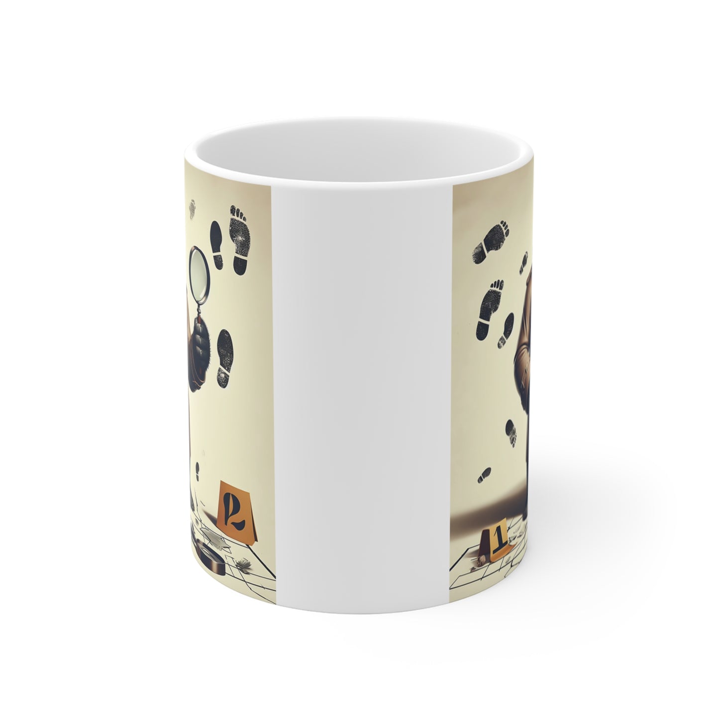 Chimpanzee Mug with Detective Design