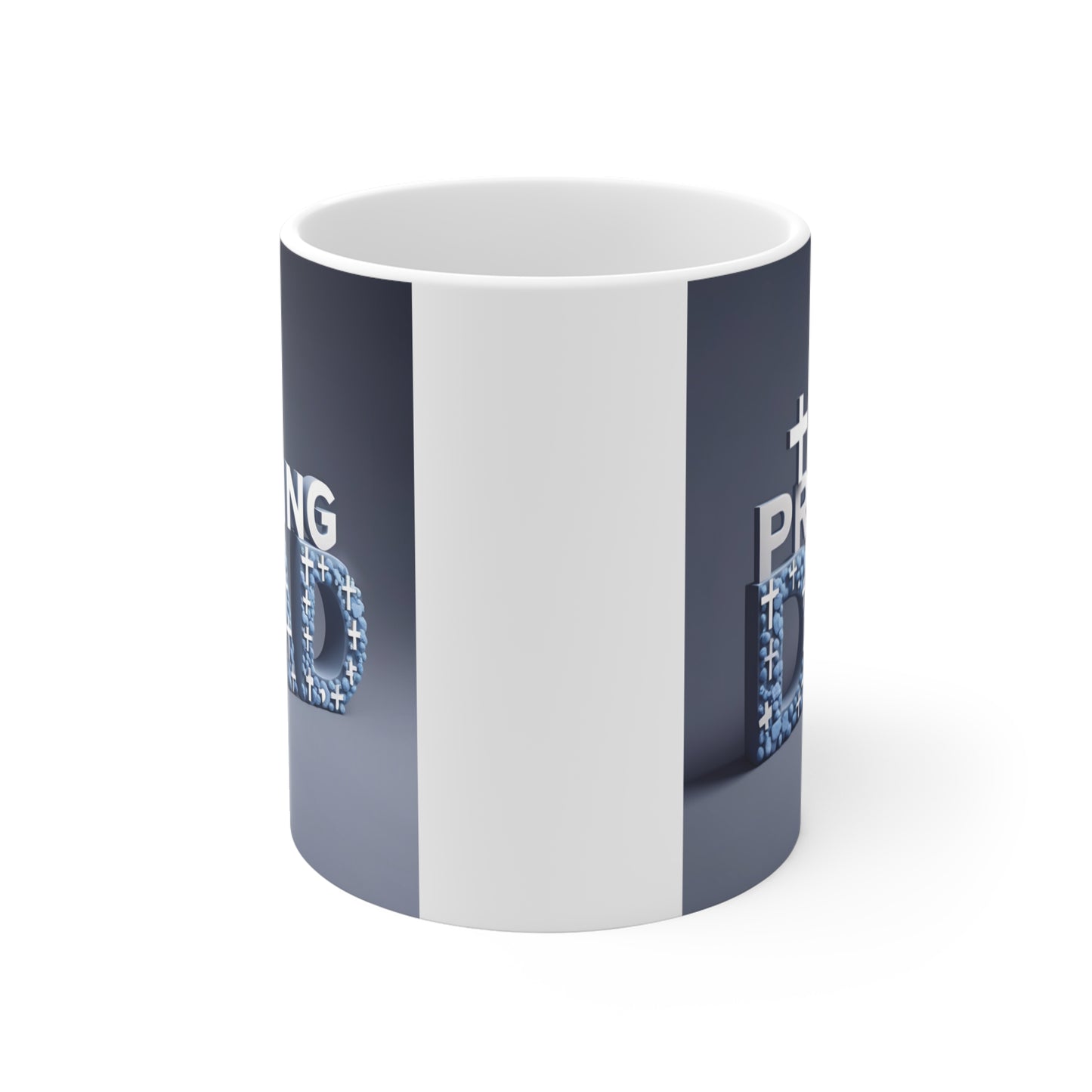Faith-based ceramic mug gift for Christian fathers and dads