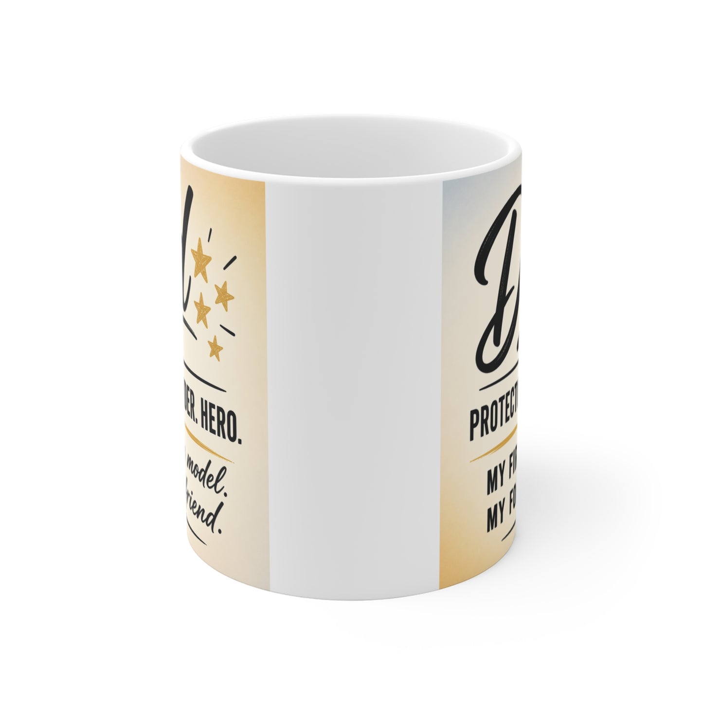 Father’s Day gift mug for dad with emotional quote my first role model forever friend coffee cup