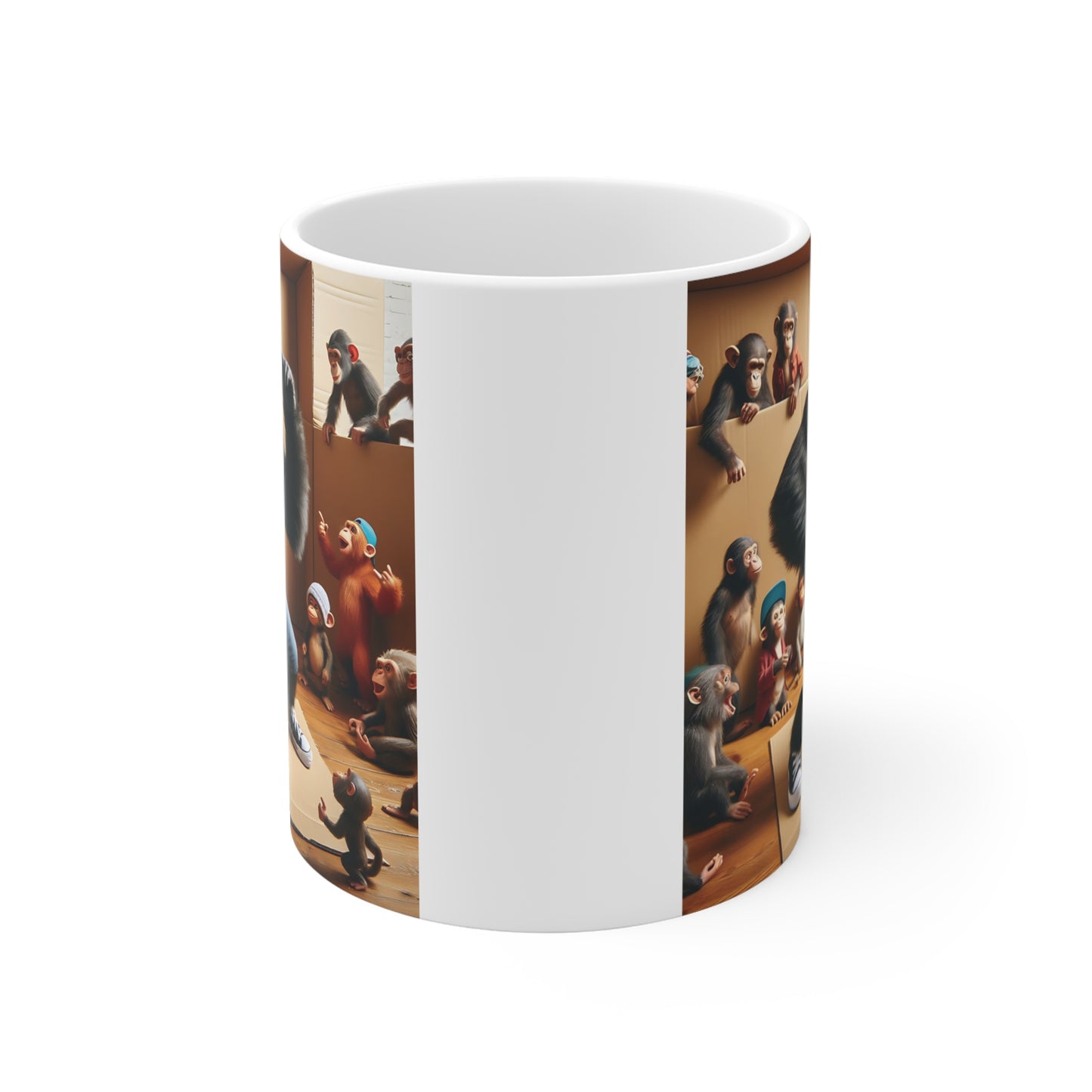 Funny Animal Dance Mug with Breakdancing Gorilla