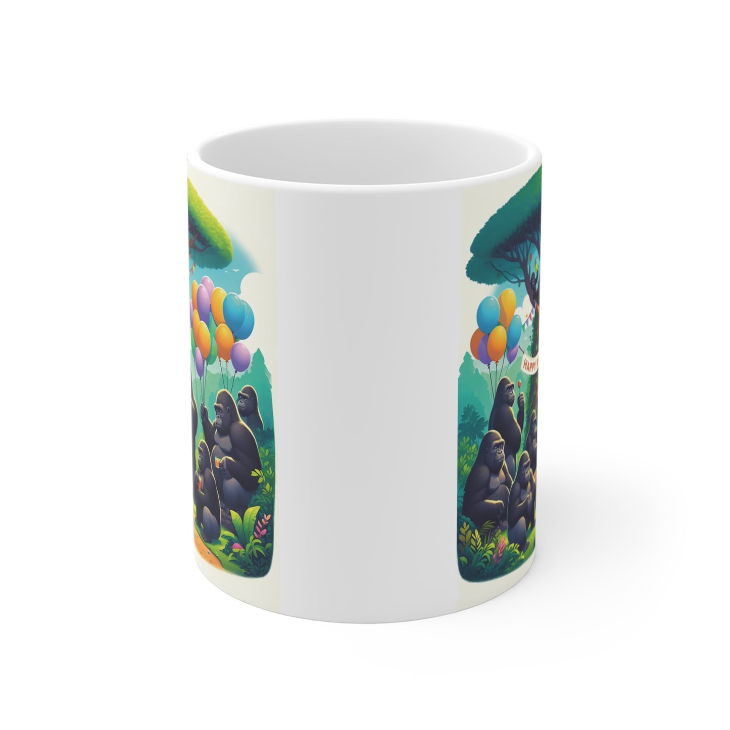 Monkey Birthday Cup with Vibrant Design