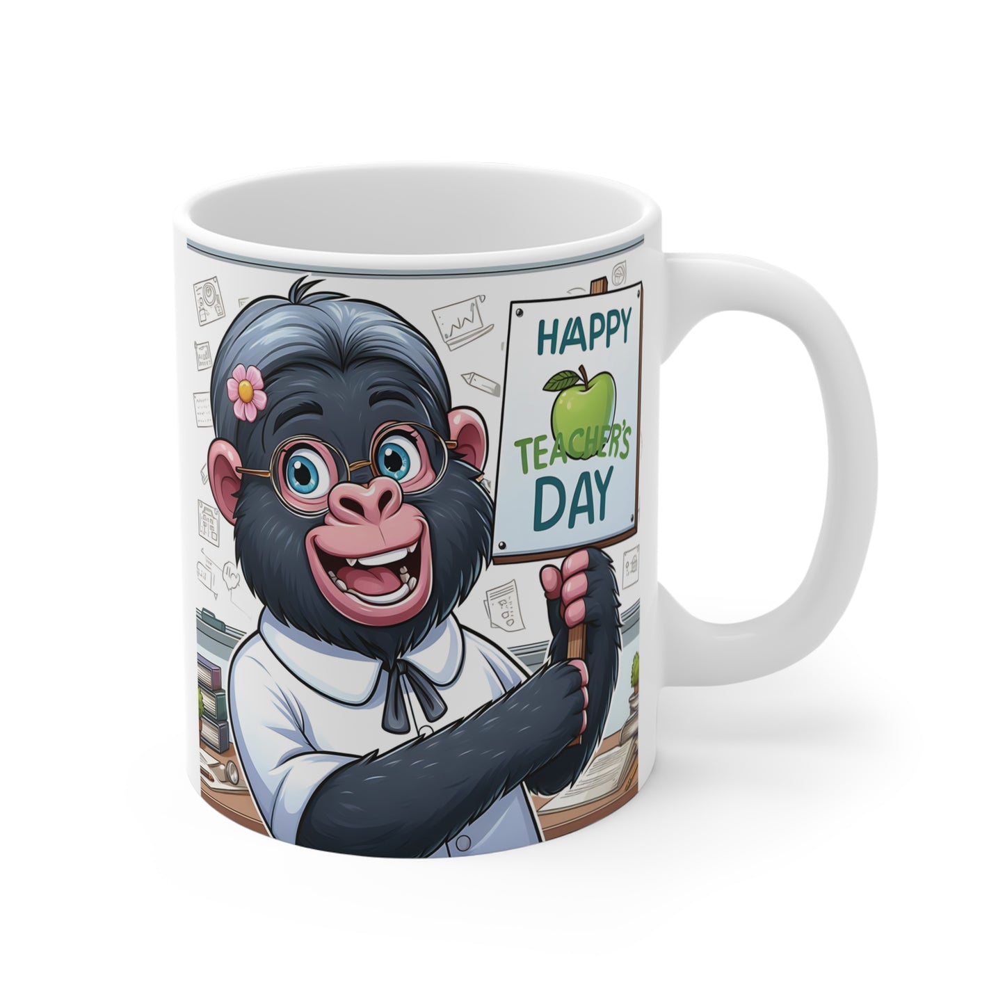 Monkey Coffee Cup - Gorilla Student