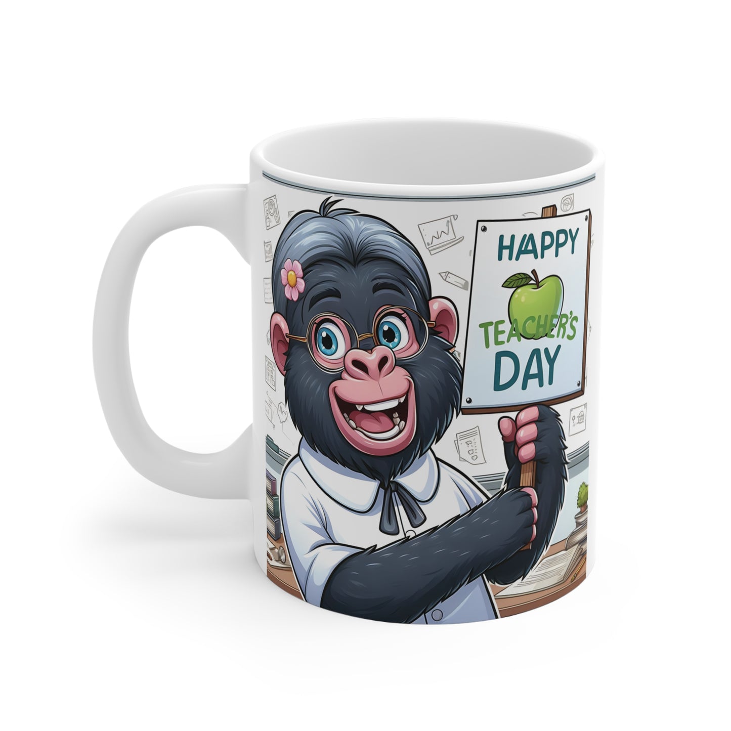 Monkey Coffee Mug - Gorilla Student